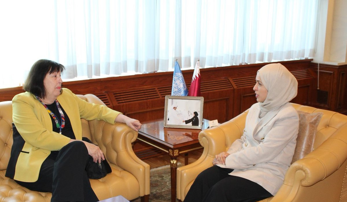 Qatar's UN Permanent Representative Meets UN Official